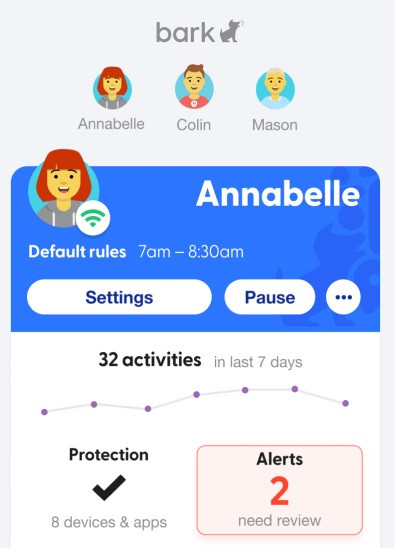 Bark monitoring alerts